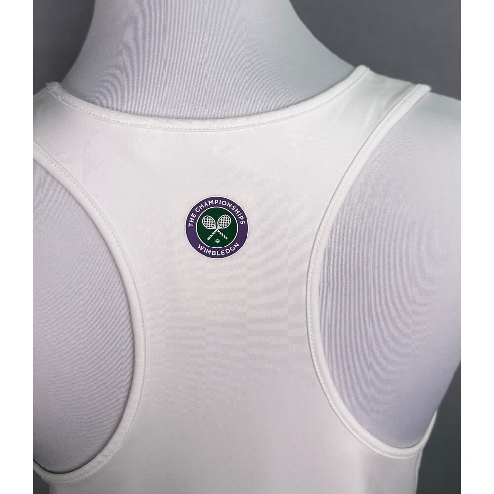 Official Wimbledon Activewear Coletta White Pleated Tennis Dress Racerback Sz S - Picture 4 of 8